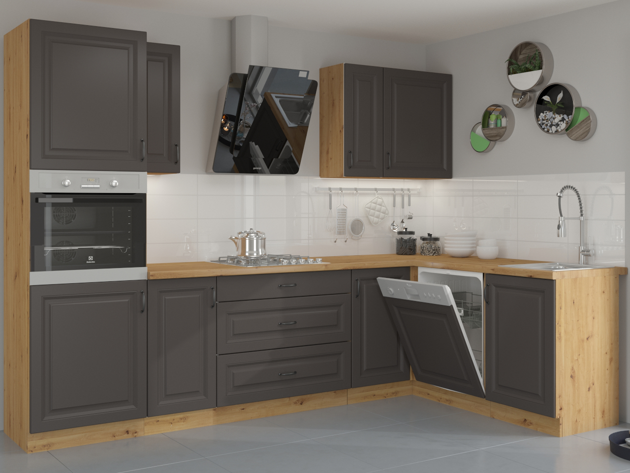 STILO 2 Kitchen Artisan tölgy/grafit